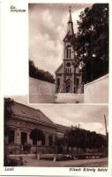1935 Levél, Evangélikus templom, Nitsch Károly üzlete és saját kiadása