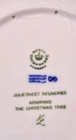 Royal Coppenhagen jubileumi emlék falitányér (1980,1981), 2 db, jelzett, hibátlan, d:18 cm (2×)