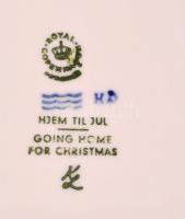 Royal Coppenhagen jubileumi emlék falitányér (1972,1973) 2 db, jelzett, hibátlan, d:18 cm (2×)