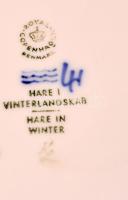 Royal Coppenhagen jubileumi emlék falitányér (1969,1970,1971),  3 db, jelzett, hibátlan, d:18 cm (3×...