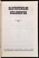1984-1989 Hadtörténelmi közlemények 7 száma, egy ismétlődéssel. Változó állapotban, egy kötése szétv...