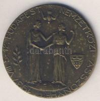 1937. "Nemzetközi Asszonyhét" Br emlékérem. Szign:CM T:2