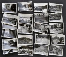 1966 Római utazás fotói, a hátoldalakon feliratozva, kb. 60 db., 6x9 cm