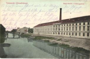 Temesvár, Timisoara; Józsefváros, Bega részlet a dohánygyárral / Iosefin, River Bega with tobacco factory