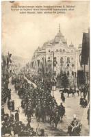 1906 Kassa, Kosice; Abaúj-Torna vármegye népies lovasbandériuma II. Rákóczi Ferenc és bujdosó társai hamvainak hazahozatala alkalmából; Nyulászi Béla kiadása / Rákóczi's funeral (fl)