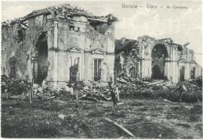 Gorizia, Görz, Gorica; Al Cimitero / ruins of the cemetery after WWI