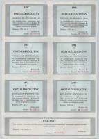 Budapest 1990. "Kockázat - Nemzetközi Befektetési Tanácsadó Rt." névre szóló, alapítói, el...