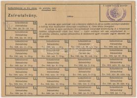 1945-1941. 2klf élelmiszerjegy, ívekben, benne zsírutalvány és cukorjegy T:III