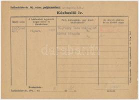 1945-1941. 2klf élelmiszerjegy, ívekben, benne zsírutalvány és cukorjegy T:III