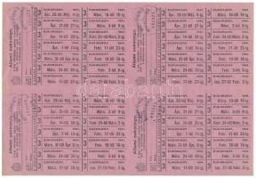 1945-1941. 2klf élelmiszerjegy, ívekben, benne zsírutalvány és cukorjegy T:III