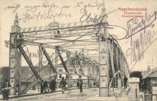 1906 Nagybecskerek, Zrenjanin, Veliki Beckerek; Erzsébet híd / Brücke / bridge
