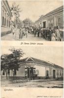 1910 Újvidék, Novi Sad; Dr. Nemes Sándor (Újvidéki Hírlap főszerkesztője) temetése, üzlet / funeral of Dr. Sándor Nemes (editor-in-chief of the newspaper), shop