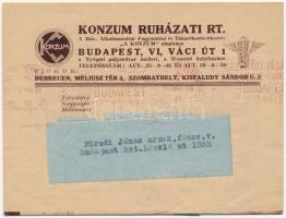1933 Konzum Ruházati rt. reklámlapja, 14 oldalas reklámfüzetecske. Budapest Váci út 1. / Hungarian c...