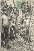 Perak, Malay Peninsula; Wild Sakei tribe, Malaysian folklore, TCV card
