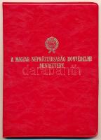 1974. "Honvédelmi Érdemérem" kitüntetés adományozói okirat és viselésre jogosító igazolván...