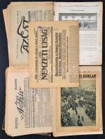 1915-1947 Vegyes újság tétel, valamint egy katalógus: Graz, Sigmund Juhász vasöntödéjének és műszaki kereskedésének árukatalógusa, összesen 15 db. Változó állapotban, a katalógus borítója, és címlapja hiányzik (3-48 p.)