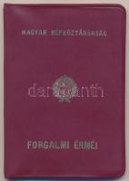 1982. 2f-10Ft (9xklf) forgalmi sor sötétbordó műbőrtokban T:1