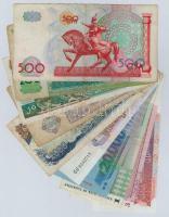 10db-os vegyes külföldi bankjegy tétel, közte Mianmar, Üzbegisztán, Kambodzsa, Vietnám és Tádzsikisz...