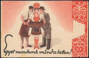 1935 Kihajtható sorsjegy reklámlap