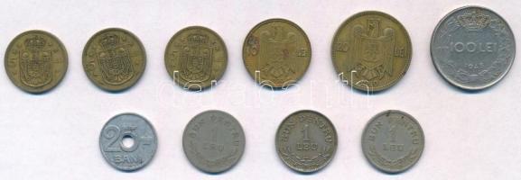 Románia 1921-1943. 1L-100L 10db-os vegyes fémpénz tétel T:2,2-
Romania 1921-1943. 1 Leu - 100 Lei 1...