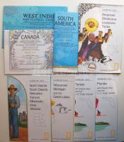 8 db National Geographic térkép