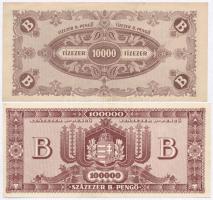 1946. 10.000MP + 100.000.000MP + 10.000BP + 100.000BP T:II