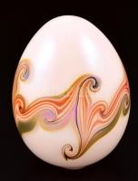 Vandermark tojás, több rétegű, festett, jelzett, apró karcolásokkal, m: 13 cm