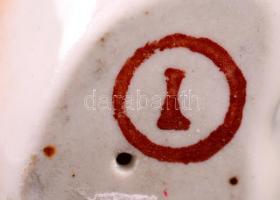 2 db Drasche medve, kézzel festett, jelzett, apró kopásokkal, m: 10-11 cm