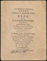 Benkő József: Az Erdély országi nemes székely nemzetnek képe. Kolozsvár, 1806. Hajtott papírfüzet, 10p