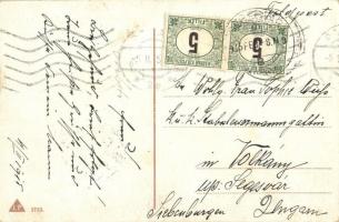 Kaiserliche Marine SM Unterseeboot "U 9" im Kampfe mit dem englischen Kreuzern "Hogue...