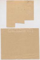 Pápa 1945. Közellátási jegy, Húsjegy (2xklf), Szappanjegy, Zsírjegy nagyrészt vágott ívdarabok illet...