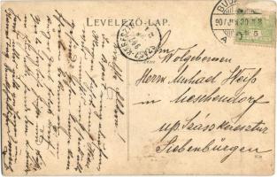 1907 Az SMS "Körös" monitor az Osztrák-Magyar Haditengerészet közös lobogójával; Dunaflott...