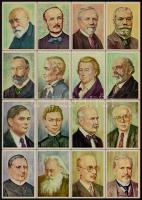 16 db híres magyarok címke ív, hátulján ismertetővel