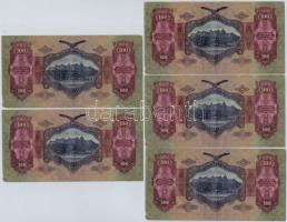 1930. 100P (5x) sorszámkövetők T:III