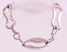 Ezüst(Ag) nagy fantáziaszemes karkötő, jelzett, h: 19,5 cm, nettó: 9,2 g