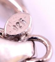 Ezüst(Ag) nagy fantáziaszemes karkötő, jelzett, h: 19,5 cm, nettó: 9,2 g