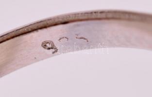 Ezüst(Ag) pillangós gyűrű, jelzett, méret: 54, nettó: 2,6 g