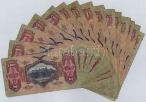 1930. 100P (14x) közte csillagos sorszámúak + 1932. 50P T:III,III-