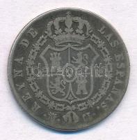Spanyolország 1848CL 4R Ag "II. Izabella" (4,88g) T:3 patina
Spain 1848CL 4 Real Ag "...