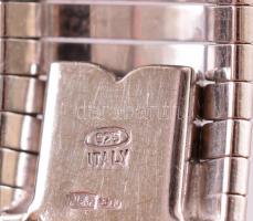 Aranyozott ezüst(Ag) masszív kígyó karperec, jelzett, h: 18,5 cm, nettó: 8,5 g