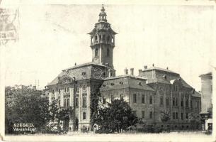 Szeged, Városháza + 1934 Szegedi Szabadtéri Játékok Madách: Az Ember tragédiája So. Stpl. (EB)