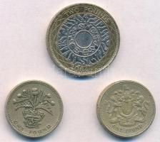 Nagy-Britanna 1983-1984. 1Ł (2xklf) + 2004. 2Ł T:2,2-
Great Britain 1983-1984. 1 Pound (2xdiff) + 2...