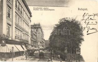 1904 Budapest V. Erzsébet tér, Magyar Általános Kőszénbánya Részvénytársaság, bútor telep, üzletek. Divald Károly 45. sz. (EK)