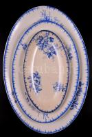 Societe Ceramique szecessziós levestál ( 2db), tálak (4db), levonókepés, kopottak egyiken hajszál re...