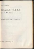 Jozo Simko: Magas Tátra. Bp., 1965., Sport. Második, javított és bővített kiadás. Kiadói félvászon-k...