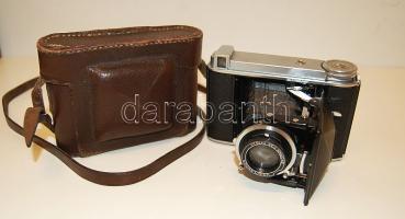 Régi Voigtländer fényképezőgép bőrtokban (műkodőképes)
