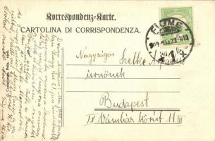 1909 SMS Lacroma (ex-Tiger) Osztrák-Magyar Monarchia tengerészeti yachtja. Levél írója Szelke Árpád ...