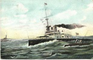 1908 SMS Wien osztrák-magyar Monarch-osztályú partvédő csatahajó / K.u.K. Kriegsmarine SMS Wien