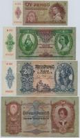 1930-1945. 5P-1000P (8xklf), közte 1943. 1000P T:III közte szép papír