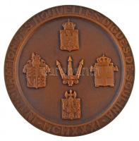 Franciaország 1931. "75 éves az Európai Duna Bizottság" Br emlékérem. Szign.: Lucien Bazor...